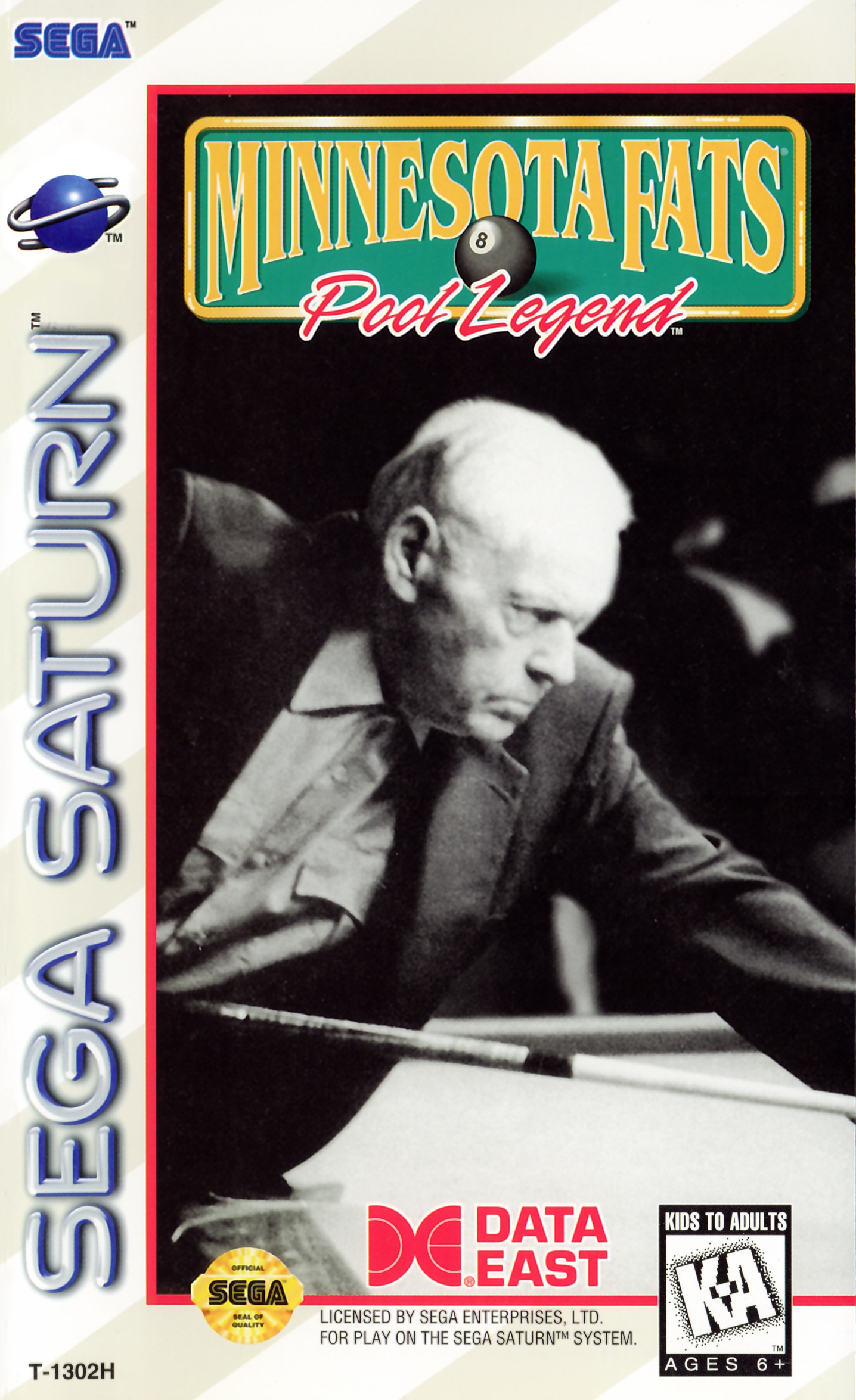 Minnesota Fats Pool Legend box art for Sega Saturn